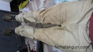 Die Hose war mal Beige