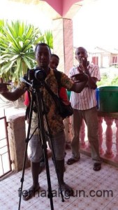 Dreh der ersten Szene