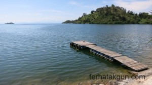 Schwimmen am Lake Kivu