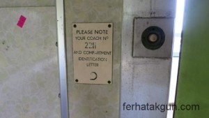 Meine Kabine im Zug nach Mwanza