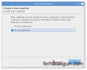 Calendar is on the network