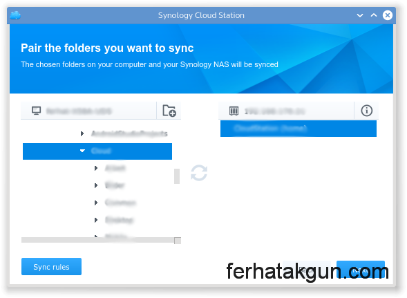 synology cloud station backup folder share