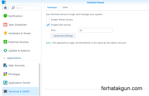 Enable SSH to do additional modifications