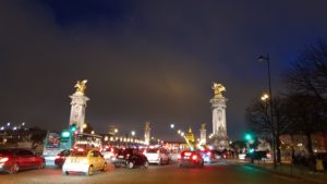 paris in the evening