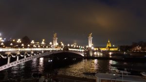 paris in the evening