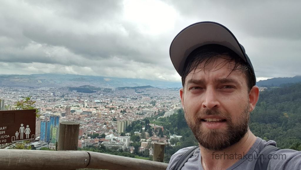 Bogota - Monserrate erschöpft Selfie