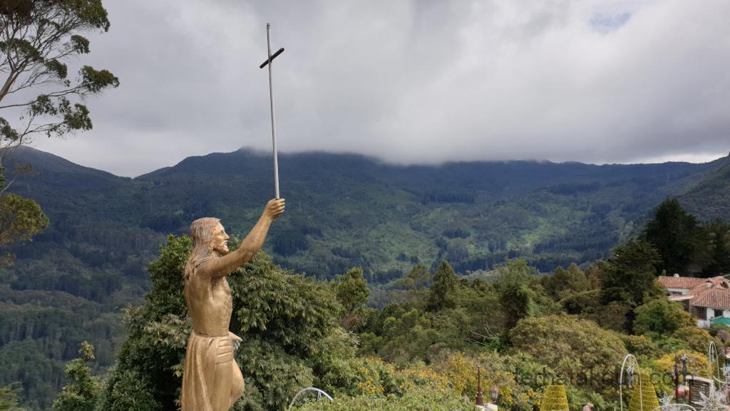 Bogota - Monserrate Aussicht Jesus
