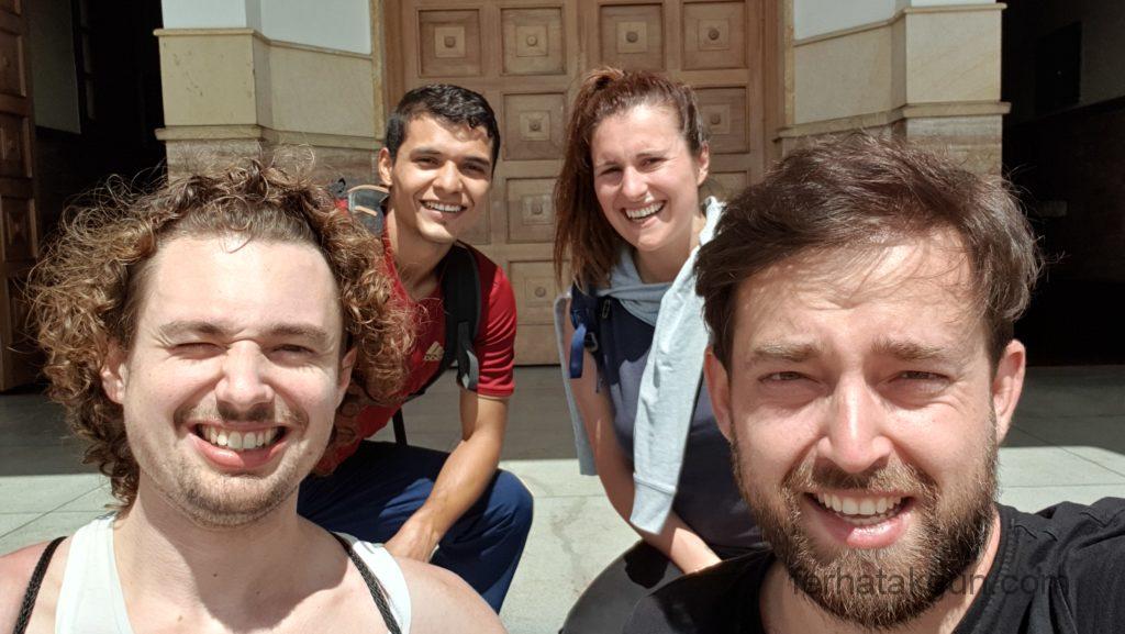 Bogota - Monserrate am Gipfel mit Gruppe