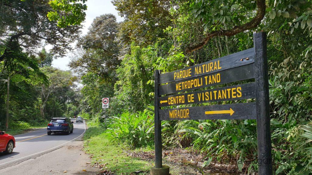 Parque Natural Metropolitano - Zum Eingang